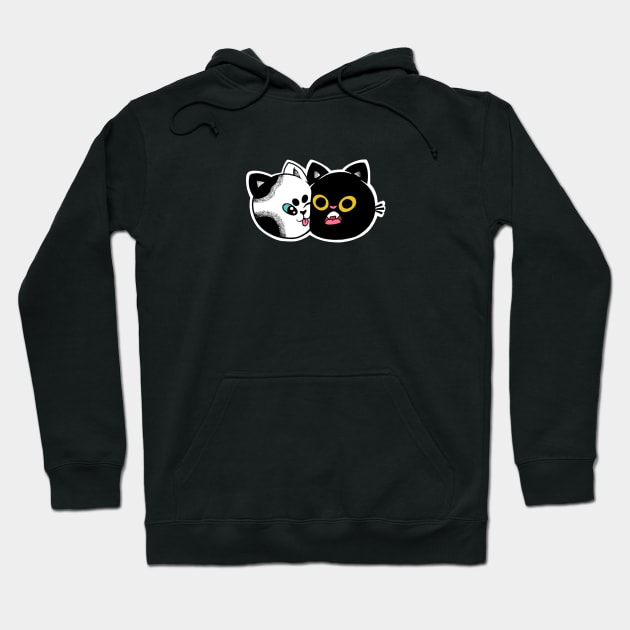 Kitty kiss Hoodie by Blanche Draw